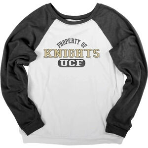Property of Knights UCF Raglan‎ Sweatshirt Pullover Collegiate Top Large NWT